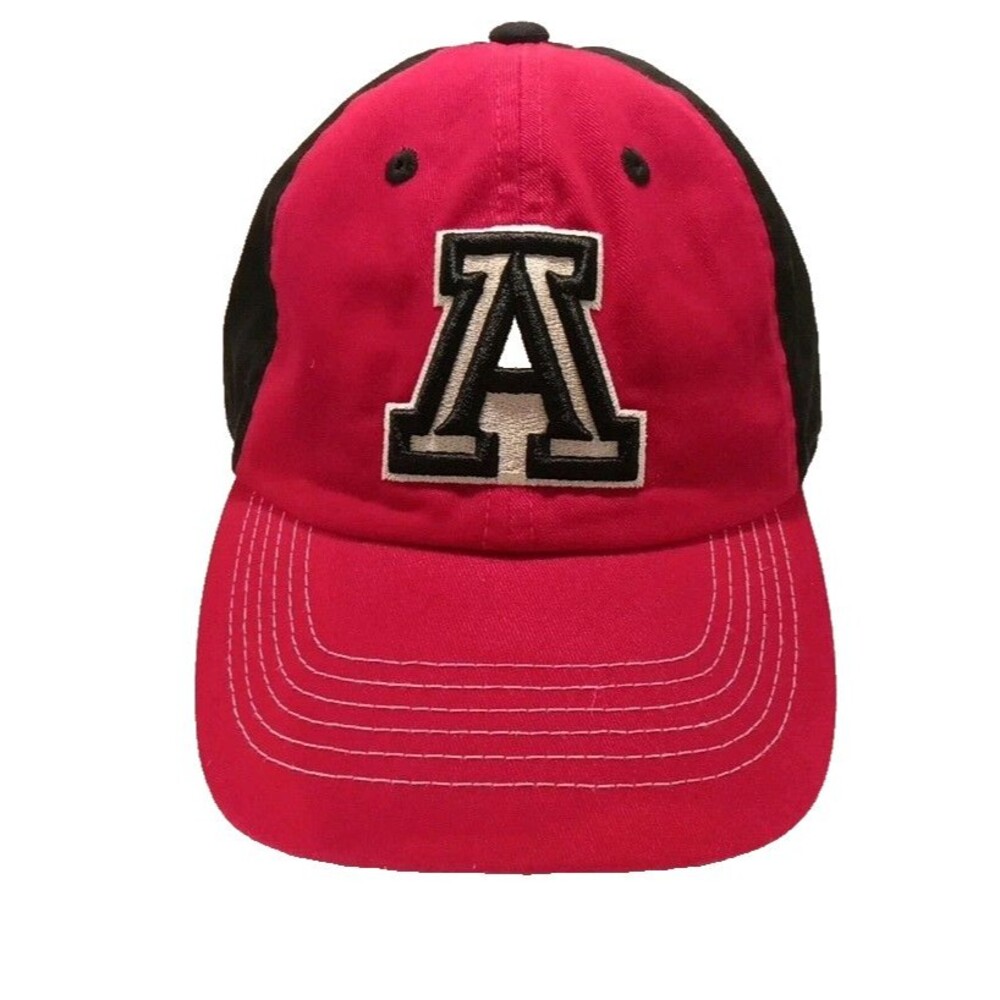 NCAA Arizona Wildcats Red-Black Embroidered Adjustable Strapback Hat Cap OS